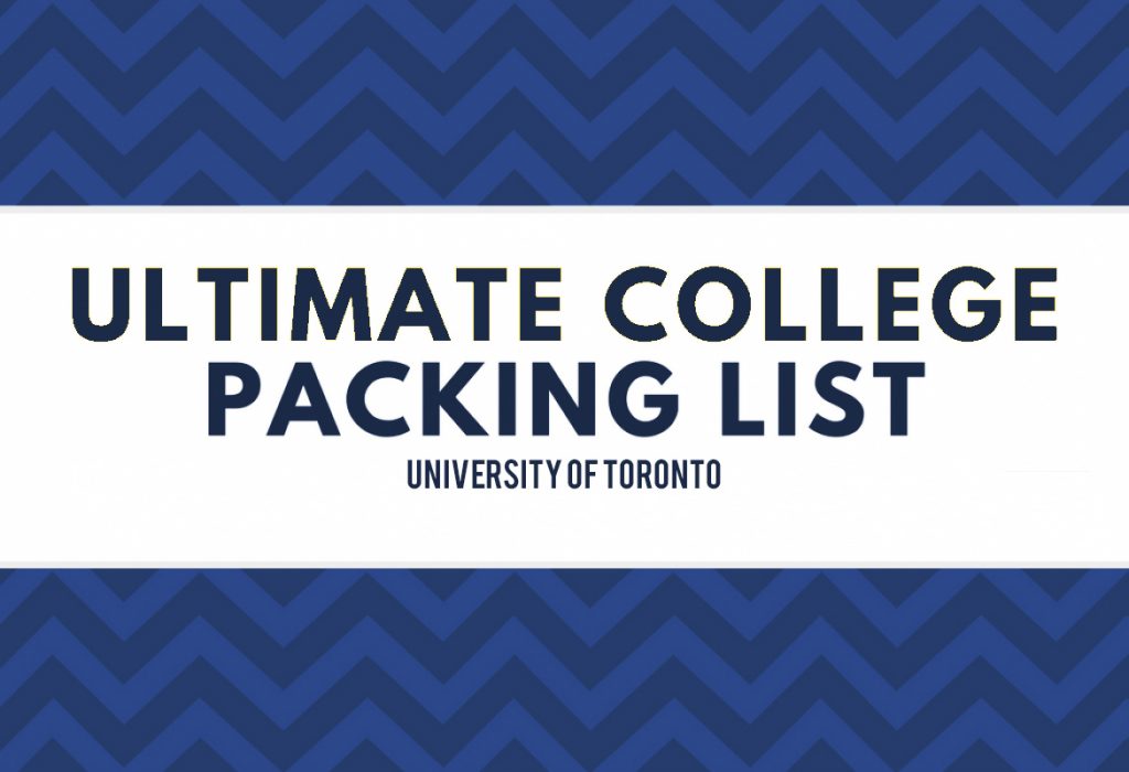 University of Toronto Packing list